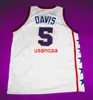 # 5 retro Baron Davis McDonald's All American Basketball Jersey Mens Stitched Custom Any Number Name Jerseys