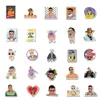 50pcs cantante Bad Bunny Stickers Guitar Impermeabile Graffiti Adesivi auto Laptop Motor Motor Skateboard Bagagli Decalcomanie Giocattolo classico