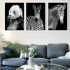 Canvas Painting Animal Wall Art Lion Elephant Deer Zebra Posters and Prints Wall Pictures for Living Room Decoration Home Decor7403715