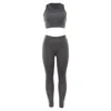 Completi da yoga Set senza cuciture da donna Abbigliamento sportivo da fitness Leggings da palestra femminili Reggiseno sportivo imbottito push-up Abiti da allenamento per tuta solida