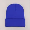 Kobiety Męskie Unisex Plain Beanie Dzianiny Cykl Czaszka Czapka Czapka Czapka Zimowa Ciepła Slouchy Oversize Akrylowe Czapki Szary Czarny 23 Kolory