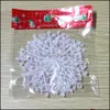 Kerstversiering Feestelijke feestartikelen Huis Tuin Witte Sneeuwvlok Hangende Boom voor Weddding 6 stks Bomen Raam Stickera43 Drop Deliv