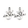 200PCs Hot Sell Antik Silver Alloy Zinc Alloy Söt Gecko Lizard Charms Pendants Smycken DIY 15x 18mm A-614