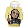 Felpe con cappuccio da uomo Felpe The Boondocks Felpa a maniche lunghe 3D Felpa con cappuccio da uomo Donna Casual Harajuku Streetwear Unisex Oversize Clot