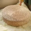 Floor Pillow Eco-Friendly Round Straw Cushion Hand Woven Tatami Floor Mat Yoga Tea Ceremony Meditation Pad Y200723316V