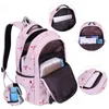 OKKID enfants sacs d'école pour les filles russie école primaire sac à dos mignon fleur impression rose sac à dos cartable fille livre sac LJ201225