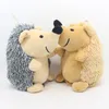 Dog Toys Adorável filhote de cachorro Pet Chew Plush mordida Toy Animais dos desenhos animados Esquilo Cotton Rope Hedgehog Shaped Squeak Pet Toys