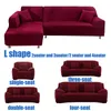 L Form benötigt 2 Stücke feste Ecksofa -Decke für Wohnzimmer elastischer Spandex Slippover Couch Deckel Stretch Sofa Handtuch LJ201216