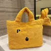 Tote Bags Designer Woman Fashion Terry Shopping Bags Letter Pattern Print Handbags High Capacity Totes 34*40cm Ladies Luxury Bag Without Box