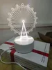 Cadeau de saint valentin pour petite amie, veilleuse 3D en forme de cœur d'amour, lumières USB en acrylique, cadeau d'anniversaire pour femme, w-00591