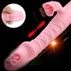 Nxy sexo vibradores dildo rotação telescópica aquecimento enorme female g spot clitóris estimulação para mulheres masturbação vida amor 1222