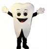 Performance Happy Tooth Mascot Costume Halloween Christmas Fancy Party Dress Cartoon Character Suit Carnival Unisex Adults Outfit
