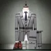 3 sztuki Terno Masculino Slim Fit Dobra jakość mody Striped Mens Projektanci Plus Size 5xl T200319