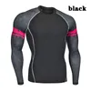 Men Quick Dry Fitness Tees Outdoor Sport Running Climbing Long Sleeves Tights Bodybuilding Tops Gym Train Compression T-shirt 220318