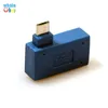 300 pz/lotto Micro Adattatore USB 2.0 Femmina A Maschio Micro OTG di Alimentazione 90 Gradi USB OTG Adattatori per Tablet Samsung S3 I9300