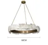 Novo Luz Luxo Luxo Creative Creative Alabaster Sala Living Chandelier Arte Quarto Estudos Designer Modelo Sala Candelabro