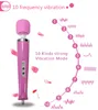 Magic Wand Massager Big AV Vibrator Stick Female G Spot Massager Clitoris Stimulator Vibration Wireless USB charge
