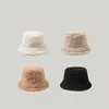 Wide Brim Hats Hat Female Winter Korean Tide Wild Japanese Net Red Student Fisherman Lamb Plush Pot1