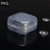 Liten transparent plastlåda förvaringskollektioner Produktförpackning Box Cute Mini Case Clear Liten Box LJ200812270V