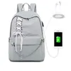 VINCITORE Donne Impermeabile Zaino USB di Ricarica Stampa Scuola Laptop Zaino Femminile Viaggio Quotidiano Mochila Bolsas Kawai Y201224