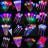 Jouets de Noël LED clignotant bâtons lumineux brillant rose étoile coeur baguettes magiques fête activités nocturnes Carnavals de concert Accessoires jouet pour enfants