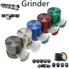 Diameter 63mm Zinklegering 8 types Tandlades Window Opening Tabak Kruid Grinder Mill Rook Spice Crusher Maker