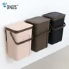 BNBSゴミ缶キッチンウォールマウントガベージビンギフトバッグゼロ廃棄物リサイクル堆肥コンポストダストビンLJ200815