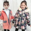 여자 옷을위한 두꺼운 모직 자켓 패션 패턴 아이 겉옷 따뜻한 겨울 소녀 코트 자켓 새해 소녀 옷 코트 LJ200828