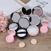 Förvaringsflaskor burkar 7stylar Portable Plastic Powder Box Tom Loose Pot With Sieve Mirror Cosmetic Sifter Jar Travel Makeup Con249p