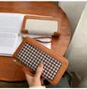 HBP Fashion Women Long Wallets Newest Small Wallets Zipper Pu Leather Quality Female Purse Card Holder Wallet Houndstooth Handbag Purses