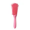 Fler f￤rger Scalp Massage Detangling Brush Natural Hair Detangler Tangle Removal Comb Powerful Function Non-Slip Design f￶r Curling Wavy Long