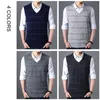 COODRONY Trui Mannen Gebreide Kasjmier Wol Heren Truien Herfst Winter V-hals Mouwloos Vest Pull Homme trui mannen 91019 201221