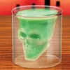 Tumblers Creative Skull Cup Double-Layer Glass Glass Glass KTV BAR LANCLALLING HIGH BOROSILICATE GLASES WH0211A