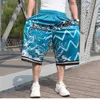 Мода Hiphop HaRem Shorts Plus Размер мужчина повседневная Straigth Свободные мешковатые Beachshorts Летняя Спортивная одежда Скейтбордина Уличная Одежда Короткие штаны