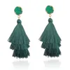 Line tassel Layered earrings stud Statement Big Dangle Drop Ear rings for Women Fashion Jewelry Gift will and sandy