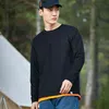 Pioneer Camp 2021 New Solid T-shirts Men 100% Cotton Long Sleeve Comfortable Summer Men's Clothing XCS123161 G1229
