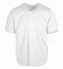 445641254 Puste Niestandardowe koszulki baseballowe Mężczyźni Kobiety Rozmiar S-3XL White Button Pullover
