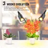 Hot sale 24W Dimmable Two-head Flat Clip Corn Grow Lights Full Spectrum Warm White Plant Light for Indoor Plants