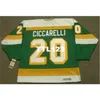 740 # 20 DINO CICCARELLI Minnesota North Stars 1981 CCM Vintage Hockey Jersey ou personnalisé n'importe quel nom ou numéro rétro Jersey