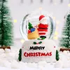Navidad Crystal Ball Crafts Santa Muñeco de nieve Bolas de cristal Tabletop Presents para niños en Nochebuena