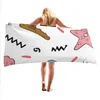 Quicky-dry Microfiber Beach Cover Scarves 75*150cm Beach Towel Large Sport Towels Camping Accessories Simple cartoon pattern series