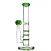 Heady Glass Oil Dab Rig Hookahs Triple Beecomb Colorful Bongs Water Pipes 14mm Female Joint Straight Tube With Bowl