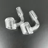 Banger al quarzo spesso 4mm DHL Domeless Quartz Nail Club Bangers fumatori 10mm 14mm 18mm maschio femmina 45 90 gradi OD 22mm per bong in vetro