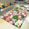 Fashion 3D Flower Carpets Hallway Doormat Bedroom Living Room Ocean Rugs Kids Room Kitchen Stairs Carpet Anti-skid Hotel Corridor Mats