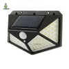 Lampes solaires grand angle 100leds Lampe solaire de jardin à LED Capteur de mouvement PIR Lampe d'éclairage murale solaire