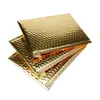 50st Gold Color Bubble Mailers vadderade kuvertfodrade Poly Mailer Self Seal Aluminizer Packaging POLDED CLEVER5123316