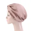 Nuovo arrivo Foulard intersecante Bowtie Design Donna Beanie Daily Turban Head Wrap Band Sleep Hat Pieghettato Yoga Sport Cap