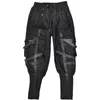 Pantalon Cargo tactique hommes Harajuku Streetwear fonction pantalon ruban multi-poches pantalon taille élastique HipHop mâle WB283 H1223