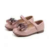 Bekamille Kid Sandals для девочек Обувь принцессы Мода Сплошной Цвет Детский Лук Маленький Кожаный Малыш 220225