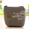 Liten återställande gammal design mynt handväska stil mini skal typ små kanfas väskor kvinnor söta kort påsar smycken påse myntväskor grossist